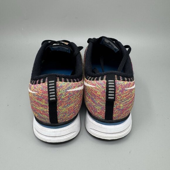 Nike Flyknit Trainer+ Shoes Mens Size 8 Pink Running Comfort Walking Sneakers - Picture 6 of 9